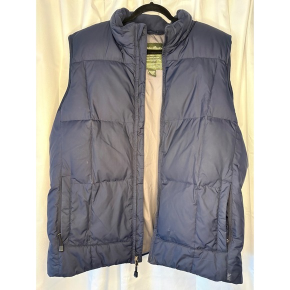 Eddie Bauer Other - Vintage Eddie Bauer Men's XLT Premium Goose Down Puffer Vest Navy Blue Gorpcore